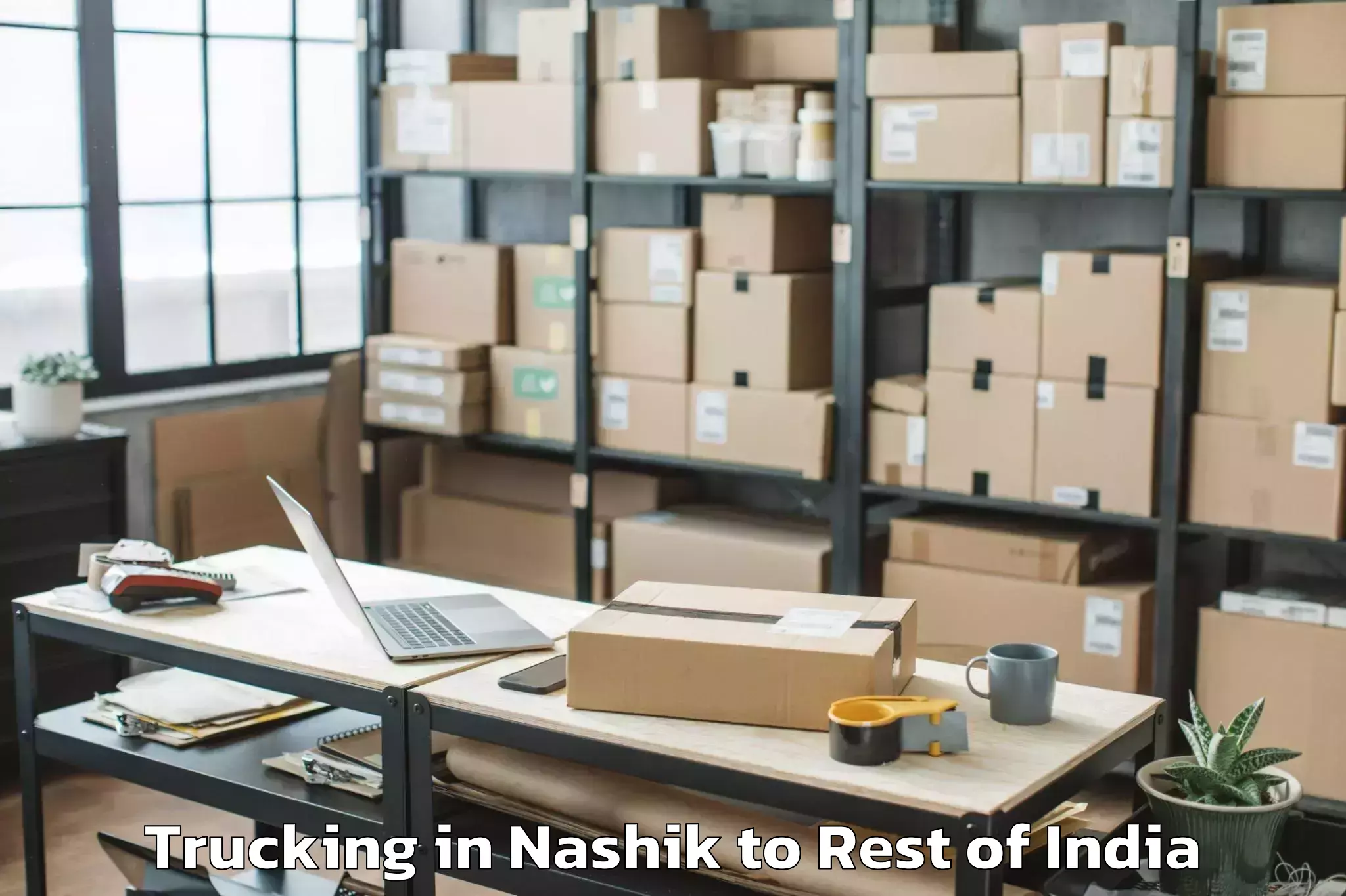 Leading Nashik to Ozhukarai Trucking Provider